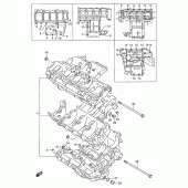 Схема узла: Картер двигателя (Model t/v) для Suzuki GSX-R750