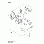 Схема вузла: Дросельна заслінка для Suzuki RM-Z450