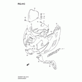 Схема вузла: Передній обтічник (Model k1) для Suzuki GSX600 Katana