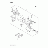 Схема узла: Задний тормозной суппорт для Suzuki GSX-R750