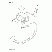Схема вузла: Акумулятор (An400l1 e19) ​​для Suzuki AN400 Burgman (EU analogue of SkyWave)