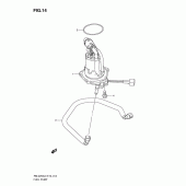 Схема узла: Топливный насос для Suzuki RM-Z250