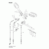Схема узла: Руль & Тросики для Suzuki GSX-R600