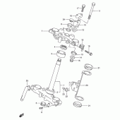 Схема вузла: Рульова траверса для Suzuki DR650 DR650SE