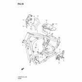 Схема вузла: Рама (Model k5/k6/k7/k8) для Suzuki VZ800 Intruder M800/Boulevard M50