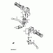 Схема узла: Пульт управления рулевой для Suzuki GSX-R1100