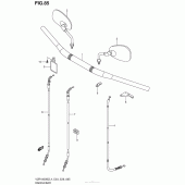 Схема вузла: Кермо & Тросики (Vzr1800Bzl4 E33) для Suzuki VZR1800 Boulevard M109R BOSS
