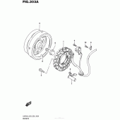Схема вузла: Статор & Ротор Suzuki LS650 Boulevard S40