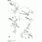 Схема вузла: Підніжки для Suzuki GSX-R1000