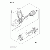 Схема вузла: Стартер електричний для Suzuki GSF1200 Bandit