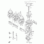Схема вузла: Карбюратор (Model t/v) для Suzuki RF600