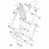 Схема вузла: Важіль прогресії для Suzuki GSX750 Katana