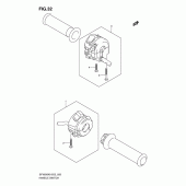 Схема узла: Пульт управления рулевой для Suzuki SFV650 Gladius