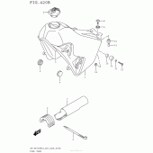 Схема вузла: Паливний бак (Dr-Z400Sml5 E28) для Suzuki DR-Z400 DR-Z400SM