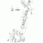 Схема вузла: Рульова траверса для Suzuki GSX-R1000