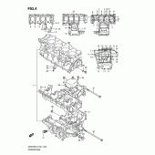 Схема узла: Картер двигателя для Suzuki GSR750