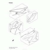 Схема узла: Накладка топливного бака (Gsx-R600L3 E03) для Suzuki GSX-R600