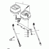 Схема узла: Спидометр & Тахометр для Suzuki TS125