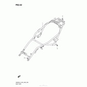 Схема вузла: Кронштейн сидіння для Suzuki AN650 Burgman (EU analogue of SkyWave)