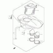 Схема узла: Воздушный фильтр для Suzuki VL1500 Intruder C1500/ Boulevard C90