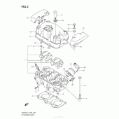 Схема вузла: Головка циліндра для Suzuki GW250 Inazuma