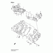 Схема узла: Картер двигателя для Suzuki RM125