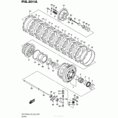 Схема узла: Сцепление для Suzuki GSX-R750