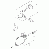 Схема вузла: Поворотники для Suzuki GSX1300 Hayabusa