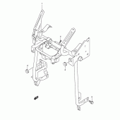 Схема узла: Кронштейн переднего обтекателя для Suzuki AN650 Burgman (EU analogue of SkyWave)