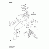 Схема узла: Заднее крыло для Suzuki DR-Z400 DR-Z400S
