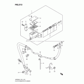 Схема узла: Главный цилиндр сцепления (Gsf650l1 e21) для Suzuki GSF650 Bandit S