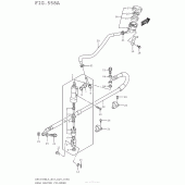 Схема узла: Задний тормозной цилиндр для Suzuki DR650 DR650SE