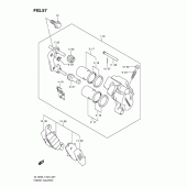 Схема узла: Передний тормозной суппорт для Suzuki DL1000 V-Strom