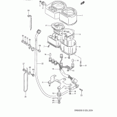 Схема вузла: Спідометр та Тахометр (Model r/s) для Suzuki DR650 DR650SE