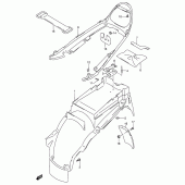 Схема вузла: Заднє крило для Suzuki GSX750
