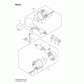 Схема узла: Поворотники для Suzuki GZ250 Marauder