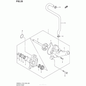 Схема вузла: Водяний насос для Suzuki AN650 Burgman (EU analogue of SkyWave)