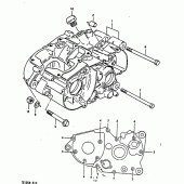 Схема вузла: Картер двигуна для Suzuki TS125
