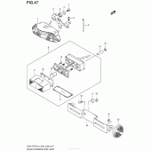 Схема узла: Задний фонарь (Стоп-сигнал) (Gsx-R750L4 E03) для Suzuki GSX-R750