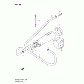 Схема вузла: Система вентиляції бензобака (An400l1 e33) для Suzuki AN400 Burgman (EU analogue of SkyWave)