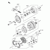 Схема узла: Ступица заднего колеса (Dr-z110 k5) для Suzuki DR-Z110