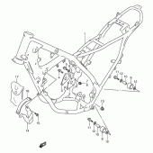 Схема узла: Рама (Model r) для Suzuki TS125