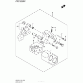 Схема узла: Задний тормозной суппорт для Suzuki GW250 Inazuma