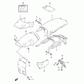 Схема узла: Заднее крыло (Model r p31) для Suzuki TS125