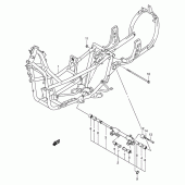 Схема вузла: Рама (Model k1/k2) для Suzuki AN400 Burgman (EU analogue of SkyWave)