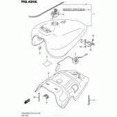 Схема вузла: Паливний бак (Vzr1800Bzl6 E28) для Suzuki VZR1800 Boulevard M109R
