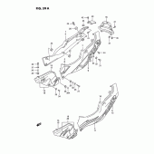 Схема вузла: Бічні панелі (Model p) для Suzuki GSX-R750