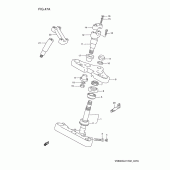 Схема вузла: Рульова траверса (Model t/v) для Suzuki VS600 Intruder 600