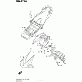 Схема вузла: Rear Fender (Gsx-R1000L5 E03) для Suzuki GSX-R1000