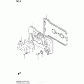 Схема вузла: Клапанна кришка Suzuki AN650 Burgman (EU analogue of SkyWave)